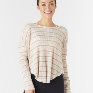 Glyder fitness/casual long sleeve striped shirt